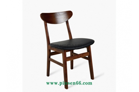 茶餐廳實(shí)木軟包餐廳椅子