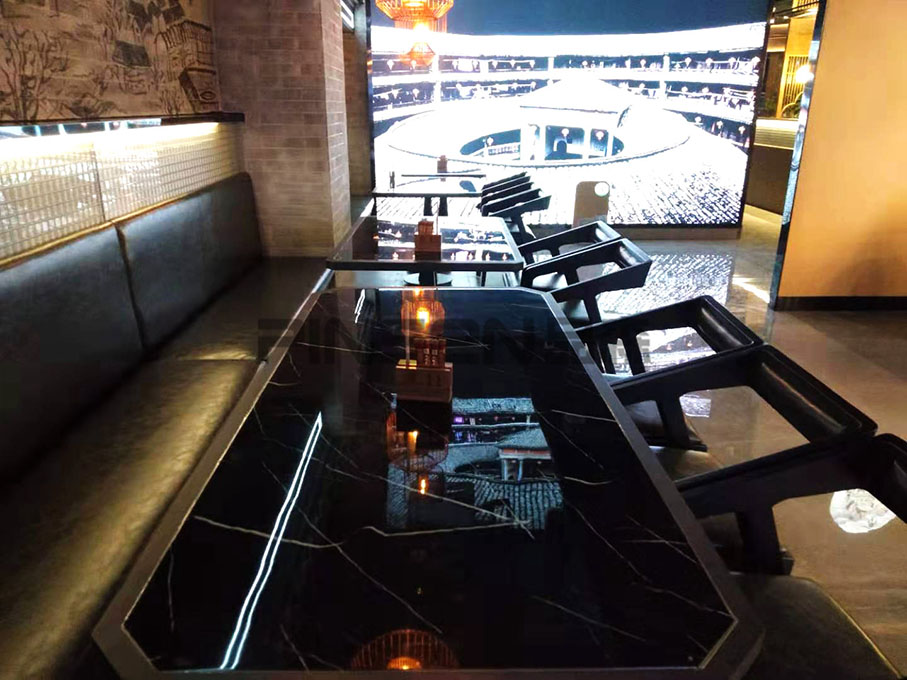 新旺來(lái)酒樓中餐廳桌椅定制