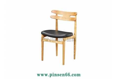 實(shí)木軟皮包創(chuàng)意靠背茶餐廳餐桌椅