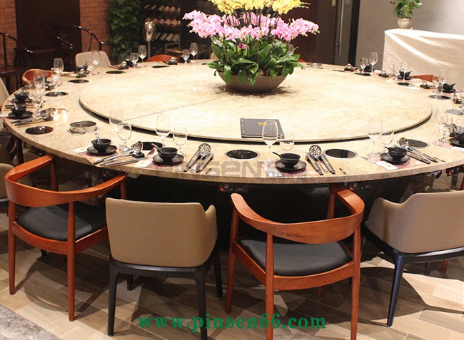 不銹鋼大理石電磁爐6人火鍋?zhàn)酪谓M合