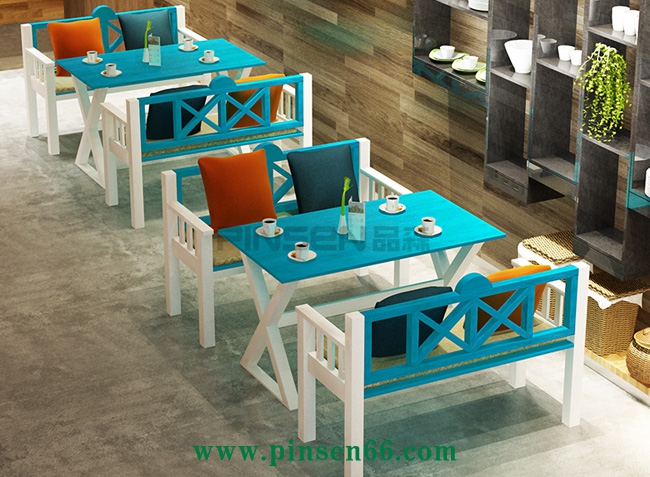 美式復(fù)古loft桌椅 咖啡廳桌椅