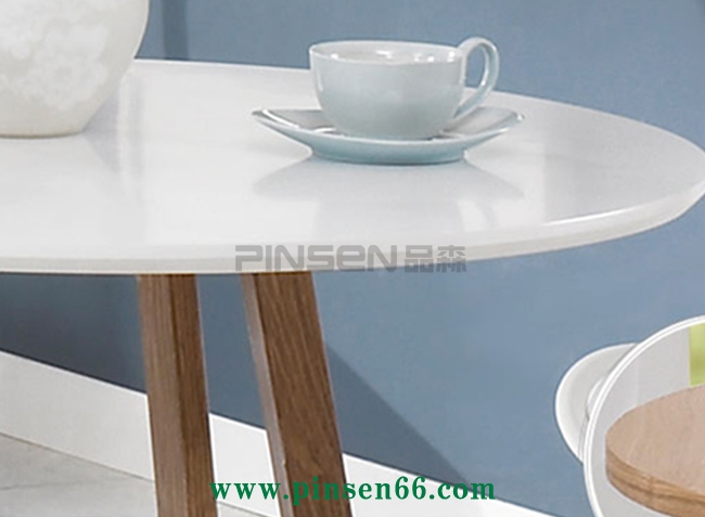 洽談圓桌椅組合實木宜家簡約北歐式休閑陽臺接待咖啡廳餐桌椅 咖啡廳桌椅