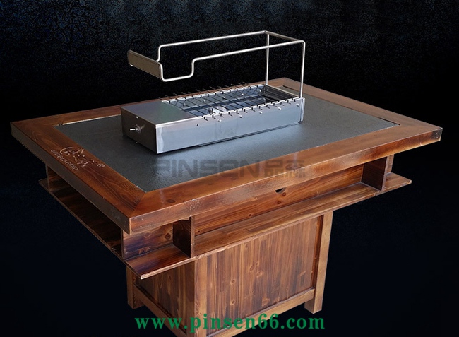 自動(dòng)翻轉(zhuǎn)燒烤桌